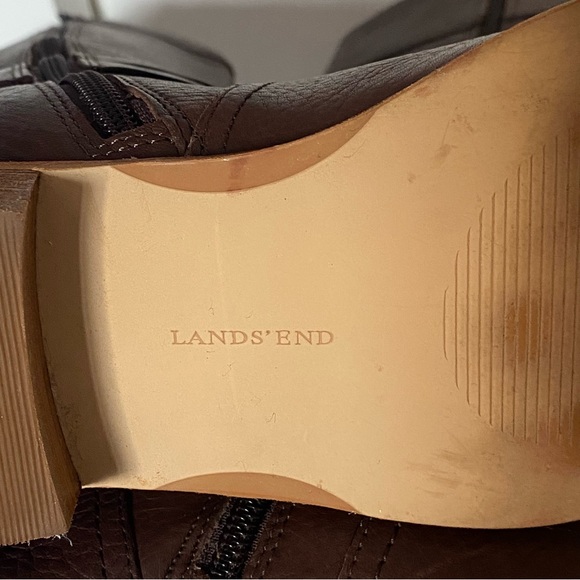 Lands’ End Brown Leather Women’s Riding Boots - Like New - Size 8 - Picture 8 of 9